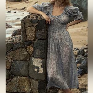 Ischia Dress Bluebell Hillside Bloom